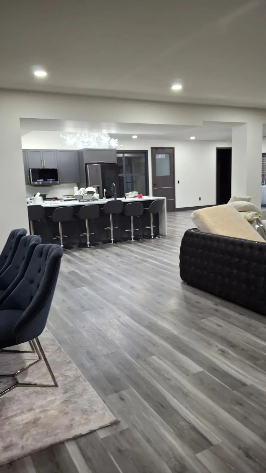 Prepared residential interior after property work
